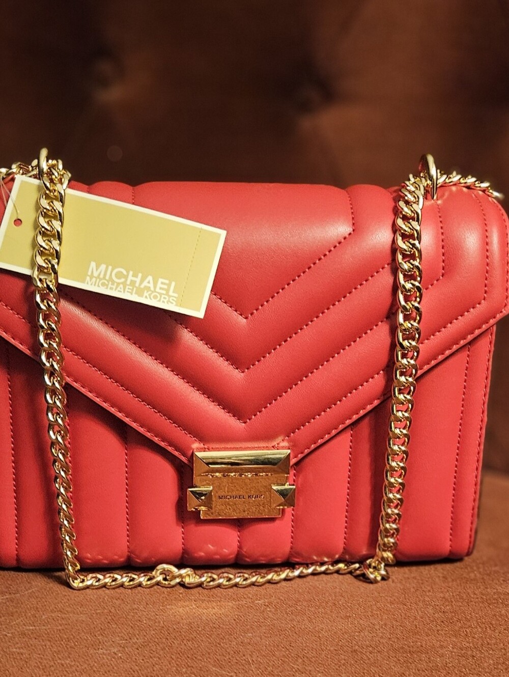 Michael Kors "Whitney" Quilted Shoulder Bag